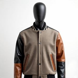 Fabricants de vestes Letterman personnalisées OEM vente en gros veste universitaire brodée en chenille veste d'hiver vintage veste de baseball - Product Image 4