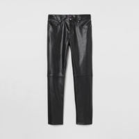 Pantalon cargo en cuir de vachette véritable pour homme, style urbain, avec empiècements matelassés, poids moyen, coupe droite, anti-boulochage, service OEM avec logo personnalisé