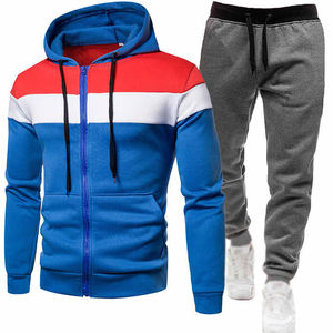 Survêtement personnalisé en polyester, survêtement, jogging, veste vierge, pantalons de survêtement pour hommes, sports de gymnastique, ensemble de 2 pièces, survêtements - Product Image 5