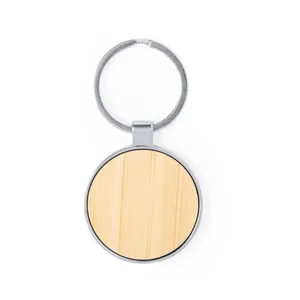 Portachiavi Ecologici in Bambù AriXon, Portachiavi e Moschettoni Promozionali - Product Image 1
