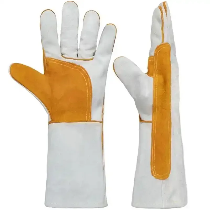 Welding gloves leather working gloves AB grade Construction gloves