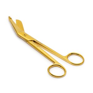Ciseaux chirurgicales en acier inoxydable, de couleur or, pour pansement dentaires, blocs de coupe, CE - Product Image 4