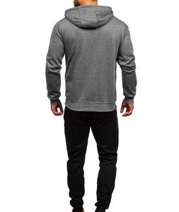 ชุดกีฬาแขนยาวสวมใส่สบายสำหรับผู้ชายชุดออกกำลังกายเล่นกีฬาฤดูหนาว - Product Image 2