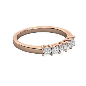 Anillo de Diamantes Cultivados en Laboratorio de 10K para Mujer, Corte Brillante, Clásico, con Incrustaciones de Garras, Oro Blanco para Compromiso, Estilo Clásico en Oro Amarillo y Blanco - Product Image 1