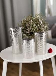 Florero de aluminio y níquel, jarrón de Metal martillado dorado, decoración del hogar, jarrón de Metal, cantidad a granel de alta calidad, Vintage, único y moderno - Product Image 4