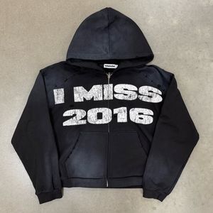 DTG เสื้อมีฮู้ดของผู้ชายเสื้อฮู้ดแนวสตรีทผ้าคอตตอน100% สกปรกซักได้ตามต้องการ - Product Image 4