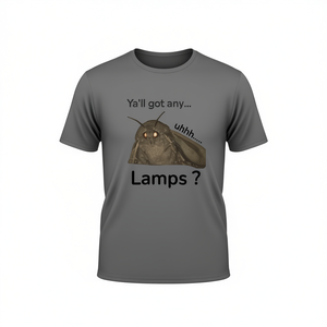 เสื้อยืดลายมอธแมน คริปทิด ตลกๆ สำหรับผู้ใหญ่ แบบยูนิเซ็กซ์ เสื้อยืดโปรโมชั่น พิมพ์ลายดิจิทัล - Product Image 2