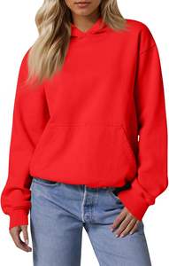Sudadera con Capucha Informal de Manga Larga para Mujer, Sudadera con Capucha de Felpa, Mezcla de Algodón, Talla Grande, Corte Ajustado, Ropa de Calle Moderna - Product Image 6