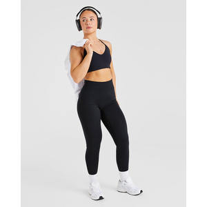 Vente en gros de soutien-gorge de sport personnalisé noir à dos croisé flatteur décolleté en V à bretelles dos nouveau soutien-gorge de sport à impact élevé pour femmes adultes - Product Image 6