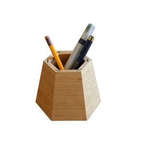 ที่ใส่ปากกาแบบตั้งโต๊ะที่เก็บดินสอและแปรงชั้นวางปากกาไม้ทำมือทันสมัย - Product Image 6