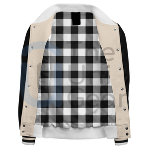 Blouson universitaire personnalisé pour homme, style baseball, col montant, logo frontal, écologique, décontracté, idéal pour l'hiver - Product Image 2