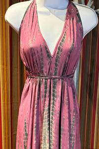 Última Llegada: Vestido Largo Maxi sin Mangas Teñido Anudado para Playa y Fiesta, Venta al por Mayor, Vacaciones de Verano 2026, Vestido Maxi Teñido Anudado - Product Image 4