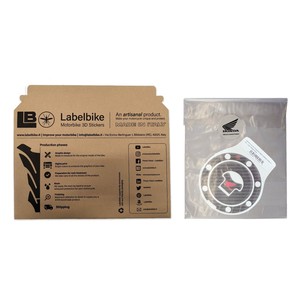 Adesivo Protettivo Rosso per Tappo Carburante Moto Honda, Personalizzabile, con Logo Honda, Decalcomania a 7 Fori per Decorazione Serbatoio - Product Image 3