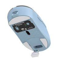 Souris sans fil tri-mode RGB lumineuse, légère, pour jeux sur ordinateur, accessoires informatiques, souris de jeu sans fil