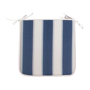 หมอนอิง Panarea ขนาด 39x39x2 ซม. ลายทางสีน้ำเงิน - Product Image 1