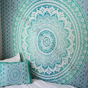 Ấn Độ bãi biển Khăn Mandala mô hình tường treo <span class=keywords><strong>Trippy</strong></span> Hippie <span class=keywords><strong>psychedelic</strong></span> tấm thảm phòng ngủ 100% hoa in bông Mandela - Product Image 6