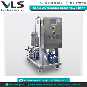 Vente exclusive d'équipement de filtration de liquide de qualité exceptionnelle machine de filtre à flux croisé semi-automatique pour le vin et la bière - Product Image 2