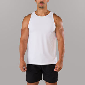Vente en gros Respirant Lavé 100% Coton Gym Débardeur Logo Personnalisé Sports Workout Fitness Training Activewear Sans Manches pour Hommes - Product Image 1