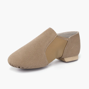 BAIFA Chaussures de danse jazz unisexes-Cuir véritable Toile Semelle fendue Élastique Denim Doublure en coton Tailles personnalisables Couleurs - Product Image 2