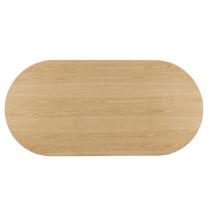 Mesa de comedor hecha de marco de madera de teca maciza con acabado color NC natural y de alta calidad para uso interior y exterior - Product Image 2