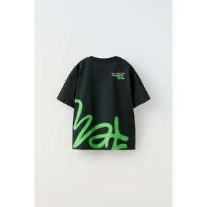 Camiseta Oversize de Moda, 100% Poliéster Tejido, Estampado Personalizado, para Niños y Niñas, Cómoda, Corte Regular, Manga Corta - Product Image 2