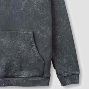 Sudadera con Capucha Personalizada con Logotipo Bordado para Hombre, 100% Algodón, Felpa, Cierre de Cremallera, Lavado Ácido, Bolsillos Grandes, Estilo Casual de Invierno, Digital - Product Image 2