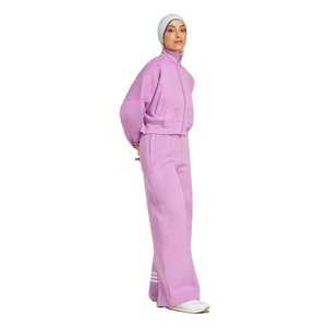 ชุดวอร์มคอตตอนคอตตอน100% ของผู้หญิง, ชุดวอร์มผ้าฟลีซแฟชั่นฤดูใบไม้ผลิ/ฤดูใบไม้ร่วงชุดแฝดสไตล์ซิงค์ - Product Image 5