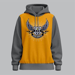 Alpha Lambda PSI เสื้อฮู้ดแขนยาวปักลายสำหรับสตรีทแวร์ฤดูหนาวโลโก้ด้านหน้าแบบป้องกันการเกิดคราบ - Product Image 6