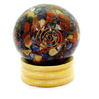 Meilleure vente de pierre précieuse en cristal naturel sphère d'arbre de vie en gros boule d'orgonite orgone pas cher prix sphère d'agate en vrac