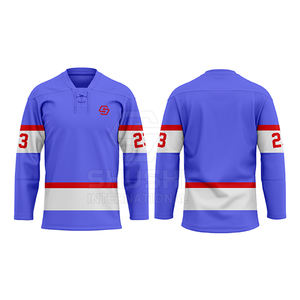 Meilleur design 2025, créez votre propre maillot de hockey sur glace d'équipe, qualité professionnelle, imperméable, 100% polyester - Product Image 5
