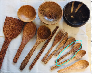 Cuencos de coco natural de alta calidad, conjunto de cuencos de coco hechos a mano, Anna - Product Image 3