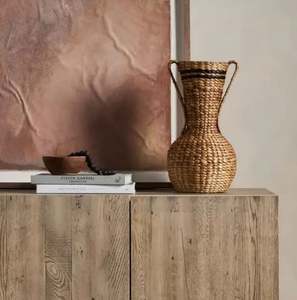 Nouveau vase décoratif de fleur de conception en fer et rotin pour la décoration de maison et de jardin dans la conception de luxe - Product Image 5