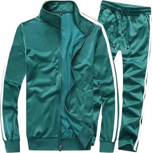 Conjunto Deportivo de 2 Piezas de Alta Calidad, 100% Poliéster, Transpirable para Invierno, Color Sólido, Personalizable, con Cremallera, para Entrenamiento - Product Image 4