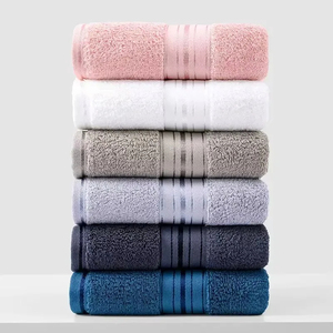 100% Cotton Solid Color Bath <b>Towel</b> Rectangular Shape Quick-Dry & Soft Woven Beach Use Deep <b>Blue</b> - Product Image 5