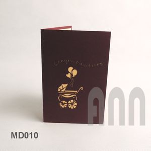 การ์ดอวยพรป๊อปอัพ3D ใหม่สำหรับวันแม่กระดาษพิมพ์ลายตรงข้ามเคลือบเงาสำหรับอาบน้ำเด็กวันวาเลนไทน์ - Product Image 4