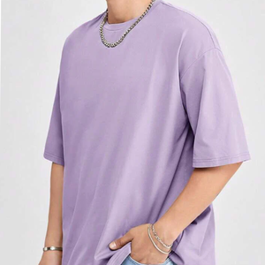 เสื้อยืดโอเวอร์ไซส์ผู้ชายผ้าฝ้าย 100% สกรีนโลโก้ งานพิมพ์ซิลค์สกรีน คุณภาพสูง นุ่ม ระบายอากาศได้ดี แห้งเร็ว สวมใส่สบาย เหมาะสำหรับฤดูร้อน - Product Image 3