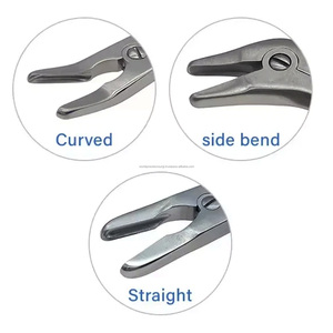 Rongeur orthopédique à double action, droit et courbé, en acier inoxydable chirurgical, instrument chirurgical de précision mondiale WPS-DA-12 - Product Image 4