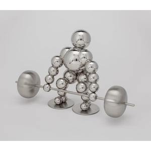 Charmantes grues Vintage Sculpture en métal moderne artistique artisanal Accent de table superbe pièce décorative - Product Image 6