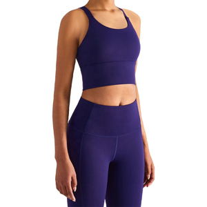 Sujetador de Yoga transpirable ligero para mujer, conjunto corto de entrenamiento, ejercicio, gimnasio, ropa de verano, ropa activa de secado rápido 2026 - Product Image 2