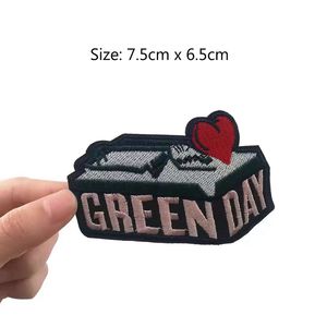 eco-friendly embroidery patches luxury embroidery patches <b>Nu</b> Metal Rock Band Logo Yellow Lettering Badge mens or womens - Product Image 4