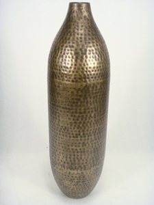 Antique Hammered <b>Copper</b> <b>Vase</b> With Aged Patina for Home Decorative Item - Product Image 5