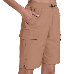 Nouveauté : Shorts en toile taille haute pour femme, séchage rapide, écologiques, en Spandex/Polyester, pour fitness, gym et course à pied - Product Image 5