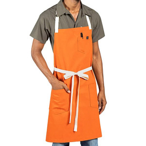 Tablier de cuisine en tissu de coton personnalisé tablier imperméable logo personnalisé tablier sans manches pour les femmes - Product Image 1