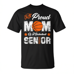 Maglietta da basket per mamma orgogliosa per la laurea del 2026 - Regalo promozionale personalizzabile - Product Image 2