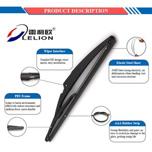 LELION Balai d'essuie-glace arrière Custom Car Wiper Black Color Box Premium Quality All Season Car 11 "pour <span class=keywords><strong>PEUGEOT</strong></span> 2008 407 308 SW MKII - Product Image 5