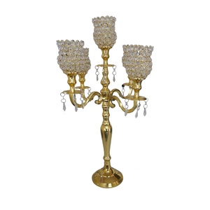 เชิงเทียนโลหะเคลือบนิกเกิลสไตล์หรูหรา - Product Image 6