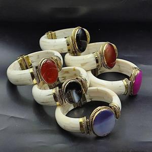 Handmade Eco-Friendly Bone Round Cuff <b>Bangle</b> Women Antique Imitation <b>Indian</b> Art & Collectible Jewelry Party - Product Image 6