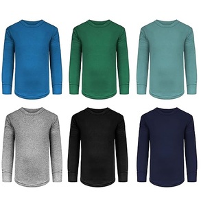 Camisetas de hombre con logotipo personalizado 100% algodón nueva manga larga Casual liso cuello redondo Formal para invierno y verano - Product Image 6