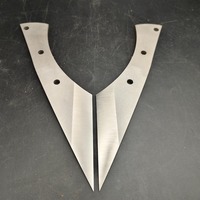 VIEL 5 STÜCKE MESSER BLANK BLADES im Kiridishi-Stil EDELSTAHL VOLL TANG Multifunktion ale industrielle Stangen werkzeuge OEM-Unterstützung