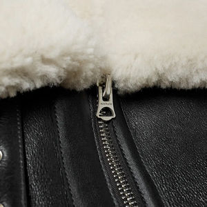 Factory Directly Provide Cowhide Leather Bomber Jacket Cheap Price High Street Heavy Weight Leather Bomber Jacket For Men - Product Image 4